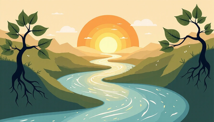Abstract, clean infographic-style image representing natural energy pathways or vitality.