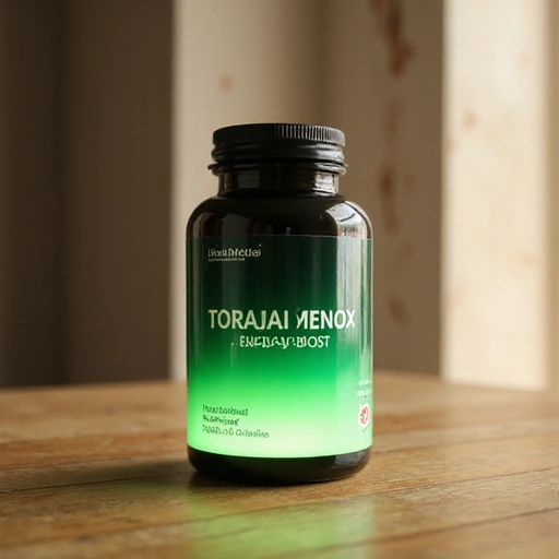 Stylized bottle of Torajynx Energy Boost